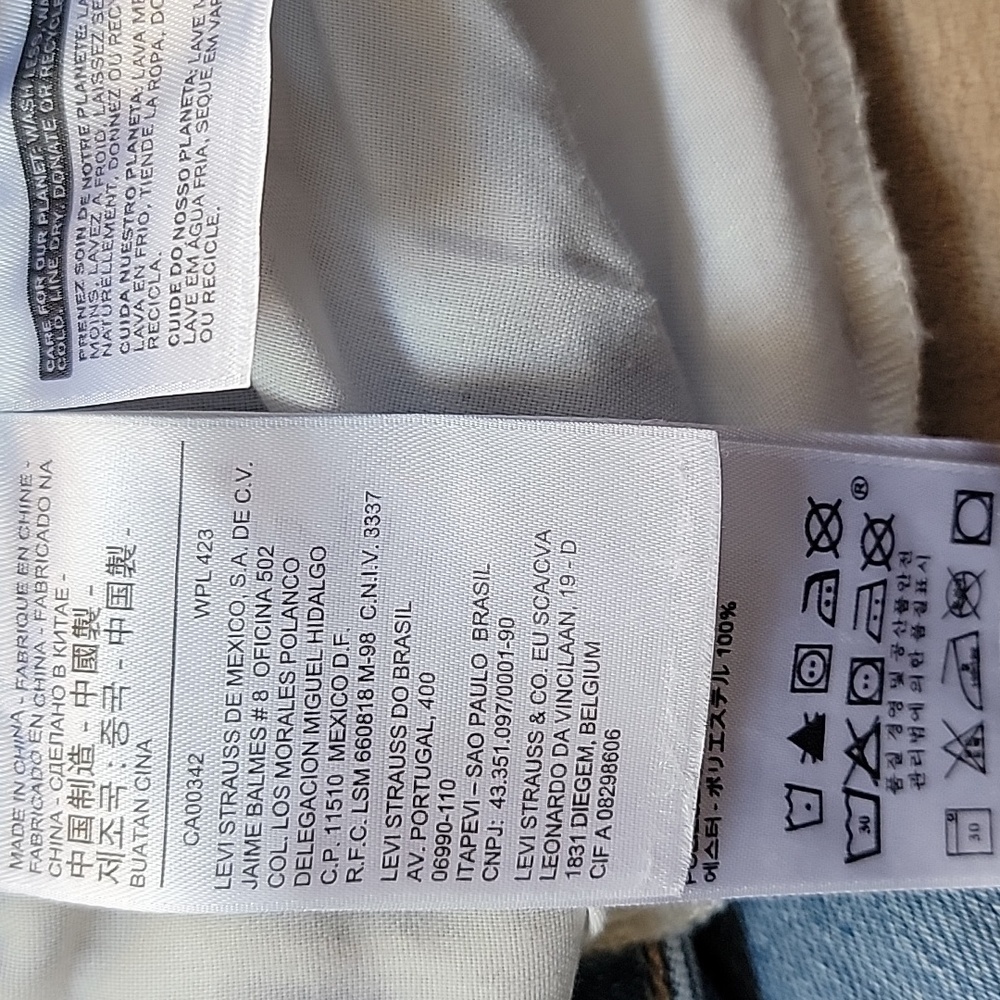Limited Edition Levi's 721 Blue Jeans with Floral Poppy Embroidery Size 32 EUC - Picture 11 of 16